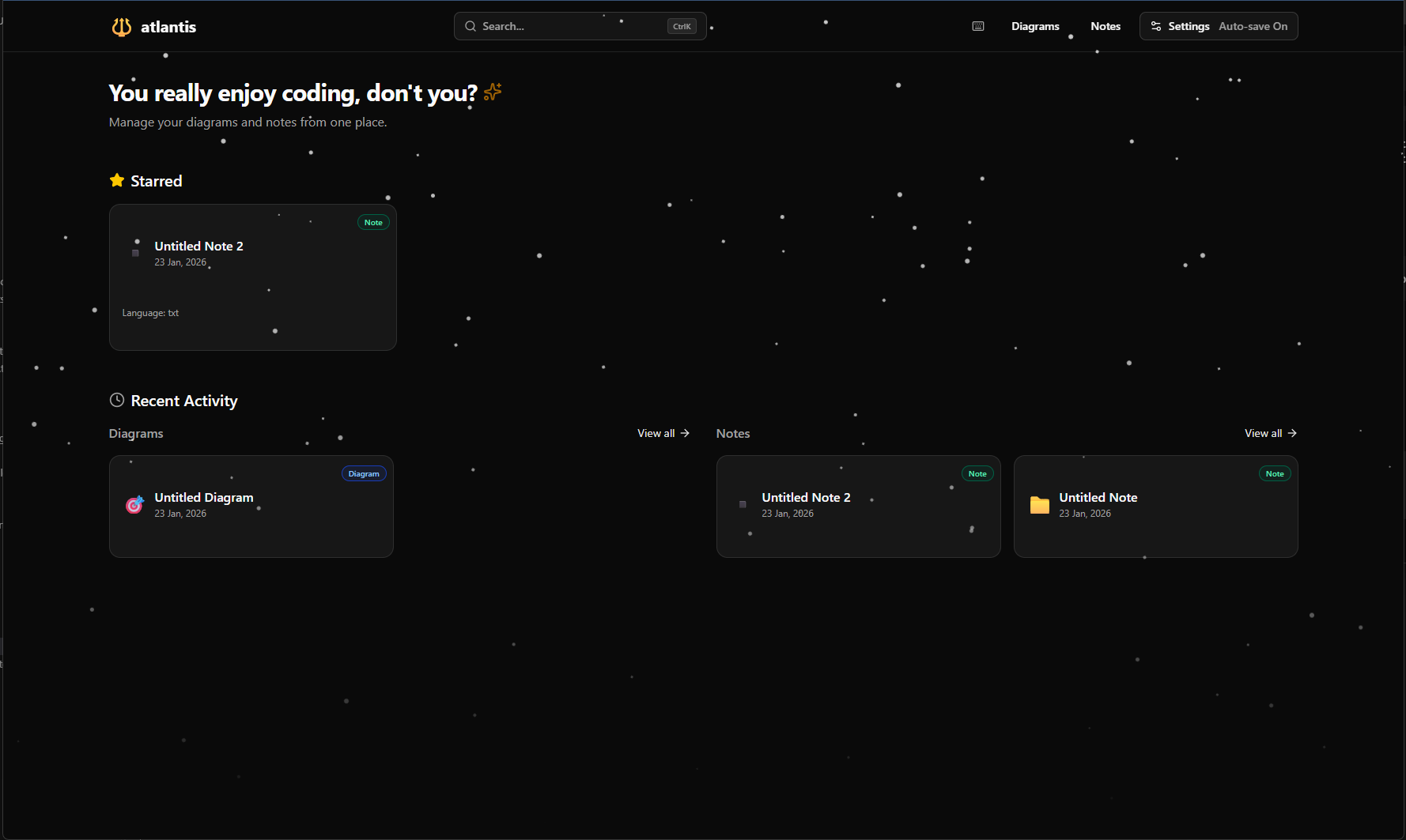 Atlantis Dashboard Preview